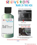 vauxhall adam caribbean green code location sticker 163v 30s gwc touch up paint 2013 2014