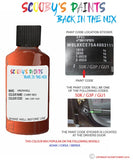 vauxhall adam curry red code location sticker 50k g3p gu1 touch up paint 2012 2016