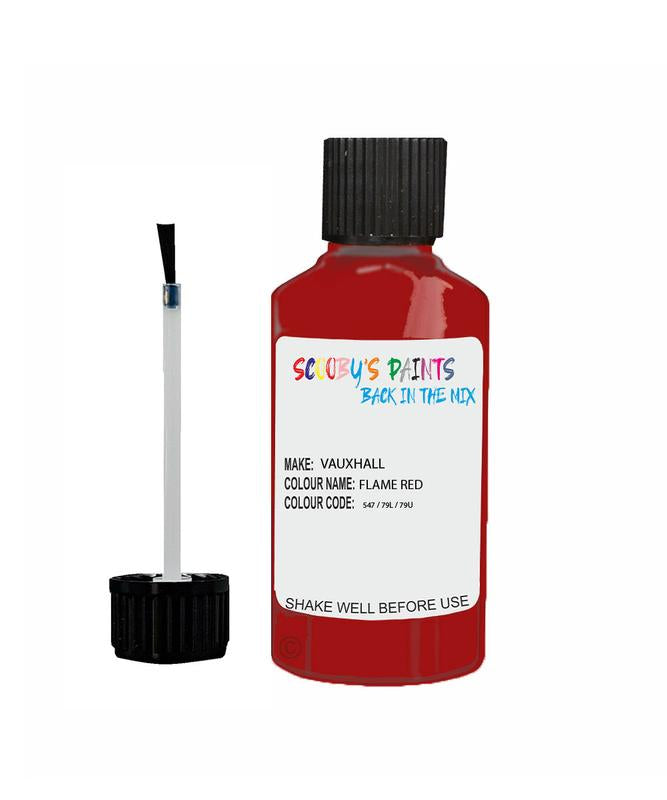 Paint For Vauxhall Zafira Flame Red Code 547/79L/79U Touch Up