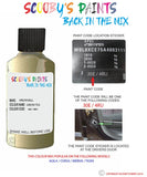 vauxhall agila green tea code location sticker 30e 4ru touch up paint 2005 2008