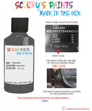 vauxhall vivaro iron grey code location sticker 10d 41q touch up paint 2015 2016