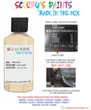 vauxhall cavalier light ivory code location sticker 0u1 611 62l touch up paint 1990 2019