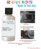 vauxhall ampera lithiumweiss code location sticker 800j gbn touch up paint 2012 2012