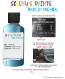 vauxhall agila maroccan blue code location sticker gbw gct zje touch up paint 2008 2012