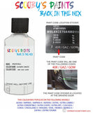 vauxhall astra olympic white code location sticker 40r gaz gow touch up paint 2009 2020