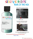 vauxhall adam peppermint code location sticker touch up paint 2015 2016