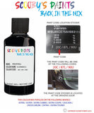 vauxhall catera schwarz ii code location sticker 20c 87l 90u touch up paint 1999 2013