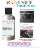 vauxhall vivaro star silver ii code location sticker 147 82l 82u touch up paint 1997 2013