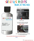 vauxhall agila steel silver code location sticker gbz zcc touch up paint 2008 2011