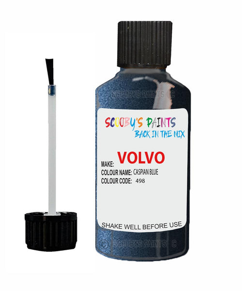 Paint For Volvo C30 Caspian Blue Code 498 Touch Up Scratch Repair Paint