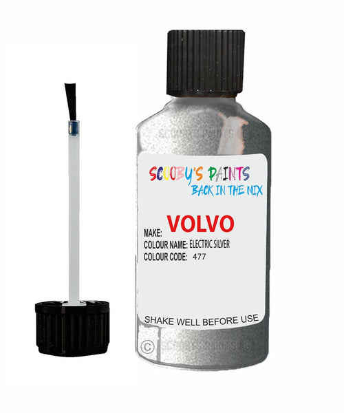 Paint For Volvo C30 Electric Silver Code 477 Touch Up Scratch Repair Paint