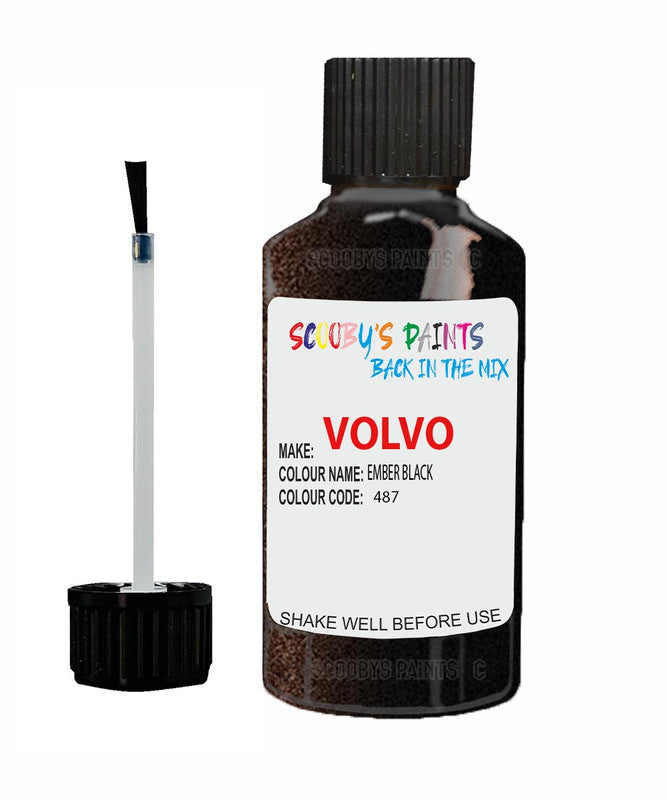 Paint For Volvo Xc60 Ember Black Colour Code 487 Car Touch Up Paint