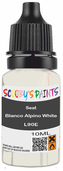 Alloy Wheel Rim Paint Repair Kit For Seat Blanco Alpino White