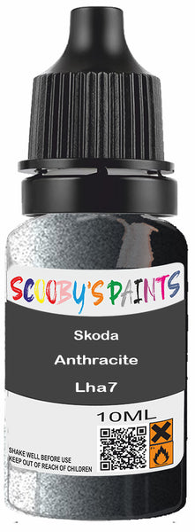 Alloy Wheel Rim Paint Repair Kit For Skoda Anthracite Silver-Grey