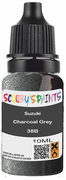 Alloy Wheel Rim Paint Repair Kit For Suzuki Charcoal Grey Silver-Grey