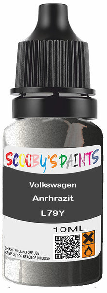 Alloy Wheel Rim Paint Repair Kit For Volkswagen Anrhrazit Silver-Grey