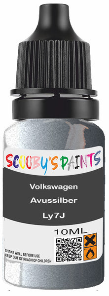 Alloy Wheel Rim Paint Repair Kit For Volkswagen Avussilber Silver-Grey