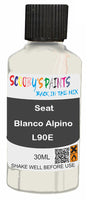 scratch and chip repair for damaged Wheels Seat Blanco Alpino White