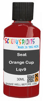 scratch and chip repair for damaged Wheels Seat Orange Cup Racer Red