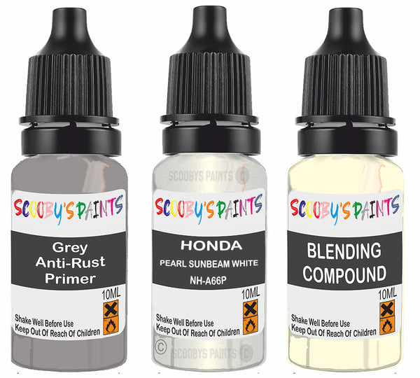Kit De Peinture Pour Pare-chocs Plastique TRISTARcolor – Teinte Honda/Acura NHA66P Sunbeam White Pearl