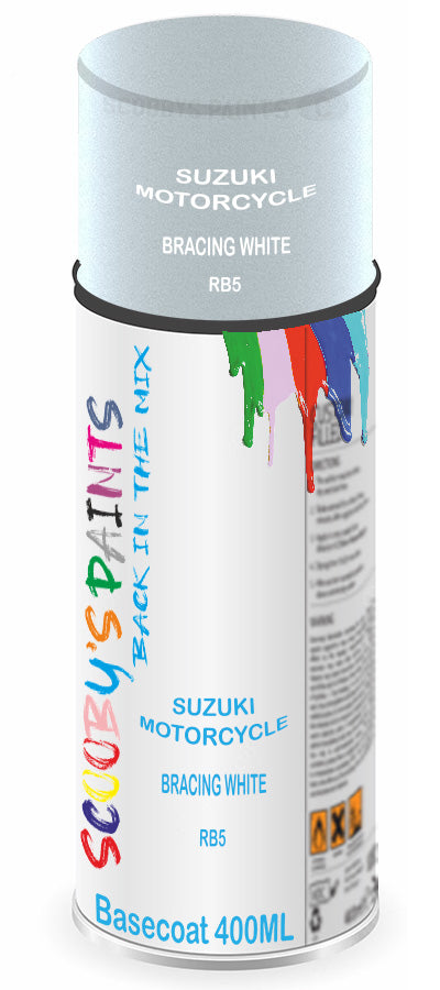 Motorbike Paint For Suzuki Motorcycles Gsx-R750 Bracing White Code Rb5 ...