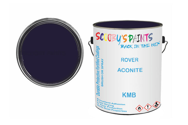 Mixed Paint For Triumph Stag, Aconite, Code: Kmb, Black