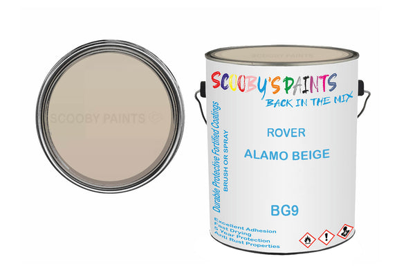Mixed Paint For Austin Mini, Alamo Beige, Code: Bg9, Brown-Beige-Gold