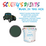 Morris Minor 72 Vintage Classic Car Paint for restoration Green Original Cellulose Paint used, Perfect Mix for ALMOND GREEN 72