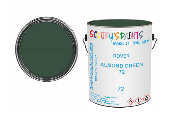 Mixed Paint For Triumph Stag, Almond Green 72, Code: 72, Green