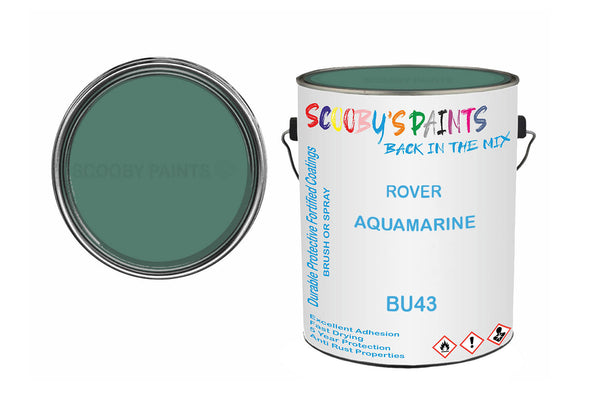 Mixed Paint For Rover A60 Cambridge, Aquamarine, Code: Bu43, Blue