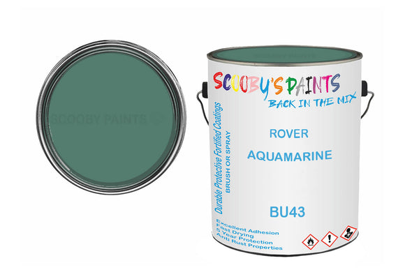 Mixed Paint For Morris Minor, Aquamarine, Code: Bu43, Blue