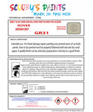 ARABIAN GREY Aerosol Spray Paint Code GR31 Classic ROVER Model A60 Cambridge Automotive Restorative Paint Vehicle Touch-Up ROVER GR31 Paint Car Restoration DIY Auto Painting Classic Car Refinishing High-Quality Spray Paint Automotive Finish Vehicle Restoration Supplies Custom Car Paint Auto Body Paint Aerosol Can Automotive Refinishing Paint for Classic Cars