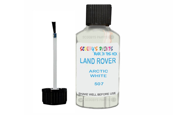 Mixed Paint For Land Rover Defender, Arctic White, Touch Up, 507