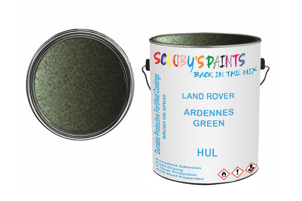 Mixed Paint For Land Rover Range Rover, Ardennes Green, Code: Hul, Green