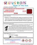 ARROW RED/PORTOFINI RED Aerosol Spray Paint Code 390 Classic LAND ROVER Model DISCOVERY Automotive Restorative Paint Vehicle Touch-Up LAND ROVER 390 Paint Car Restoration DIY Auto Painting Classic Car Refinishing High-Quality Spray Paint Automotive Finish Vehicle Restoration Supplies Custom Car Paint Auto Body Paint Aerosol Can Automotive Refinishing Paint for Classic Cars