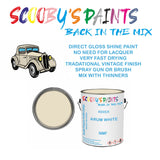 MG Montego NMF Vintage Classic Car Paint for restoration White Original Cellulose Paint used, Perfect Mix for ARUM WHITE