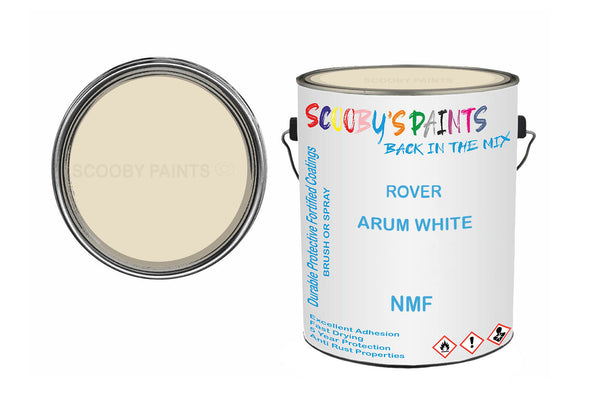 Mixed Paint For Rover 3500/Sd1, Arum White, Code: Nmf, White