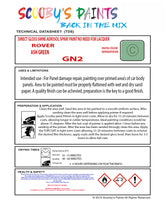 ASH GREEN Aerosol Spray Paint Code GN2 Classic ROVER Model A60 Cambridge Automotive Restorative Paint Vehicle Touch-Up ROVER GN2 Paint Car Restoration DIY Auto Painting Classic Car Refinishing High-Quality Spray Paint Automotive Finish Vehicle Restoration Supplies Custom Car Paint Auto Body Paint Aerosol Can Automotive Refinishing Paint for Classic Cars