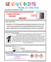 ASPEN SILVER Aerosol Spray Paint Code MUD Classic LAND ROVER Model Range Rover Automotive Restorative Paint Vehicle Touch-Up LAND ROVER MUD Paint Car Restoration DIY Auto Painting Classic Car Refinishing High-Quality Spray Paint Automotive Finish Vehicle Restoration Supplies Custom Car Paint Auto Body Paint Aerosol Can Automotive Refinishing Paint for Classic Cars