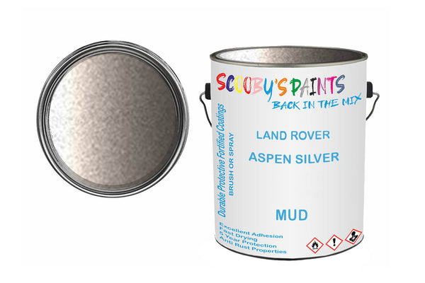 Mixed Paint For Land Rover Defender, Aspen Silver, Code: Mud, Silver/Grey