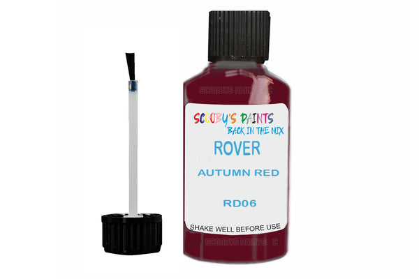 Mixed Paint For Morris Mini, Autumn Red, Touch Up, Rd06