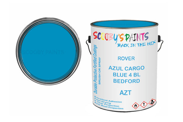 Mixed Paint For Austin Metro, Azul Cargo Blue 4 Bl Bedford, Code: Azt, Blue