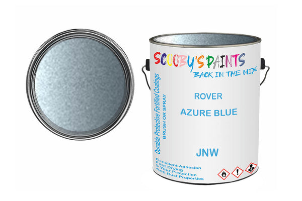 Mixed Paint For Rover 45/400 Series, Azure Blue, Code: Jnw, Blue