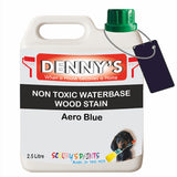 Denny's Stain Paint For Sheds Colour- Aero Blue - Weatherproof Uv-Safe Nourish