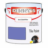 Denny's Tile Paint For Commercial Areas Colour- Aero Cobalt Blue - High-Traffic Durable Easy-Clean
