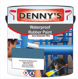 Denny's Waterpoof Paint For Pools Colour- Aero Deepwater Blue - Water-Seal Chlorine-Tough Anti-Slip