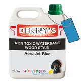 Denny's Stain Paint For Decking Colour- Aero Jet Blue - Anti-Slip Weatherproof Nourish