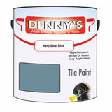 Denny's Tile Paint For Commercial Areas Colour- Aero Steel Blue - High-Traffic Durable Easy-Clean