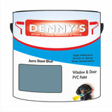 Denny's Plastic Paint For Outdoor Furniture Colour- Aero Steel Blue - Weatherproof Uv-Safe Scuffproof