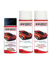 Daewooall Models Blue Black (Brilliant) Complete Aerosol Kit With Primer And Lacquer